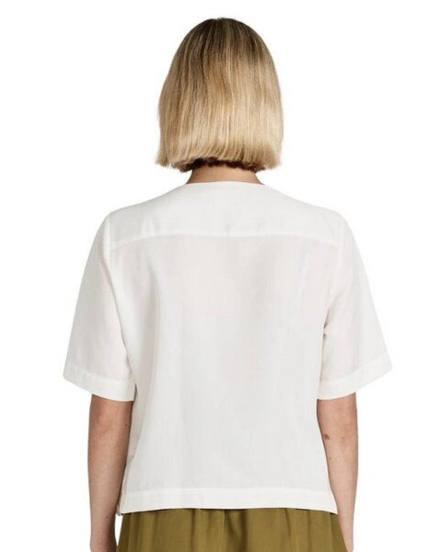 Givn Berlin Wickelbluse MISHA aus TENCEL REFIBRA Lyocell - White – Ansicht 2