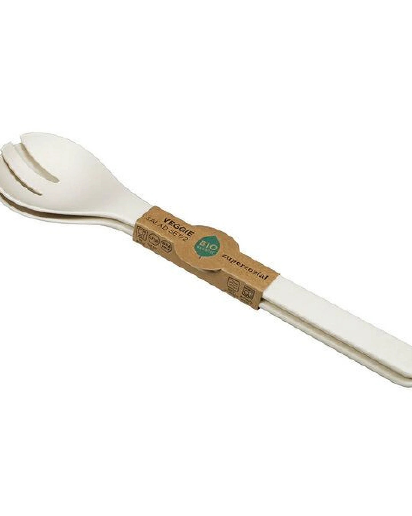 Zuperzozial Salatbesteck Pastell aus Biokunststoff – Ansicht 2