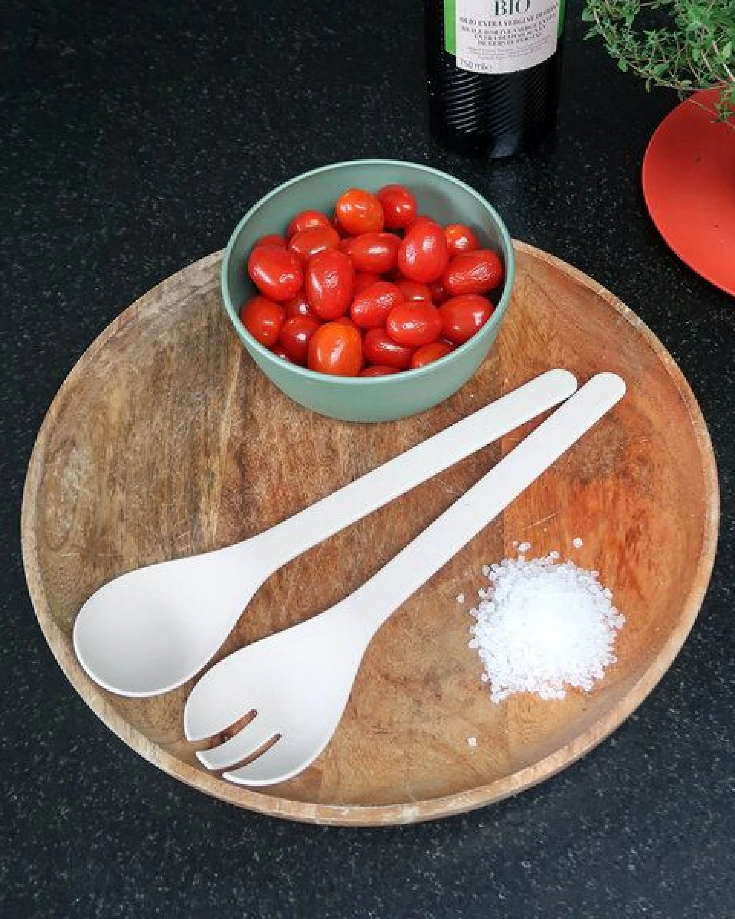 Zuperzozial Salatbesteck Pastell aus Biokunststoff – Ansicht 3