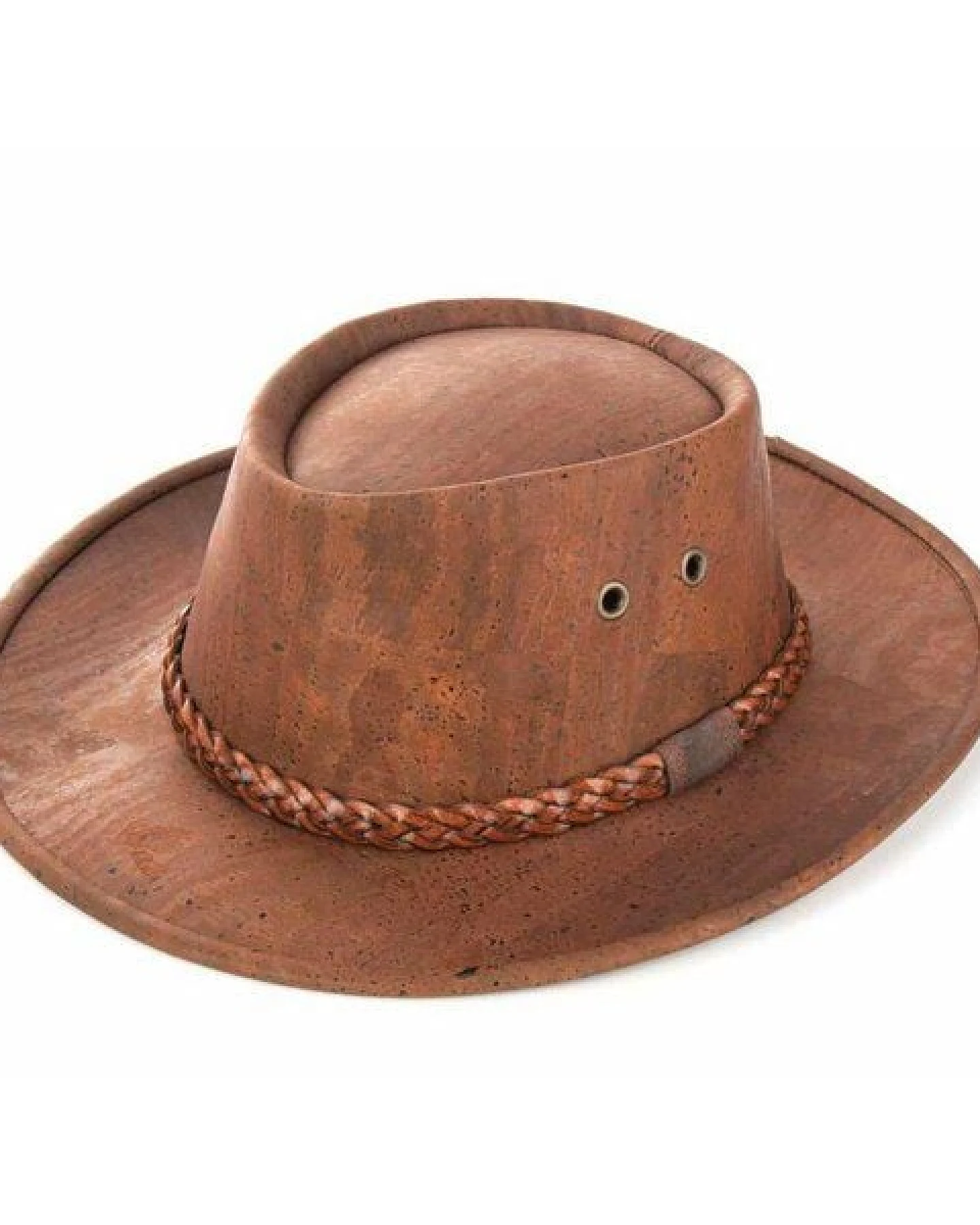 Kork-Deko Cowboyhut aus Korkstoff - beige oder braun (Korkhut, Hut aus Kork, Korkstoff) – Ansicht 3