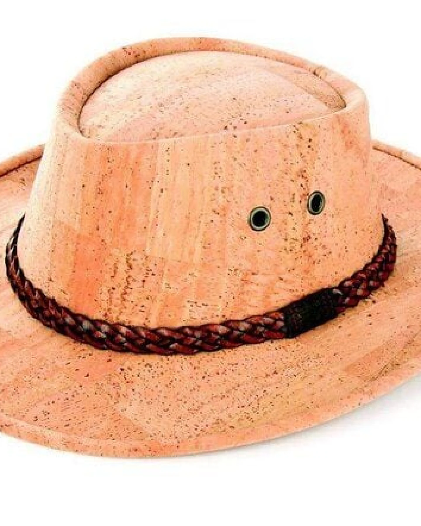 Kork-Deko Cowboyhut aus Korkstoff - beige oder braun (Korkhut, Hut aus Kork, Korkstoff) – Ansicht 2