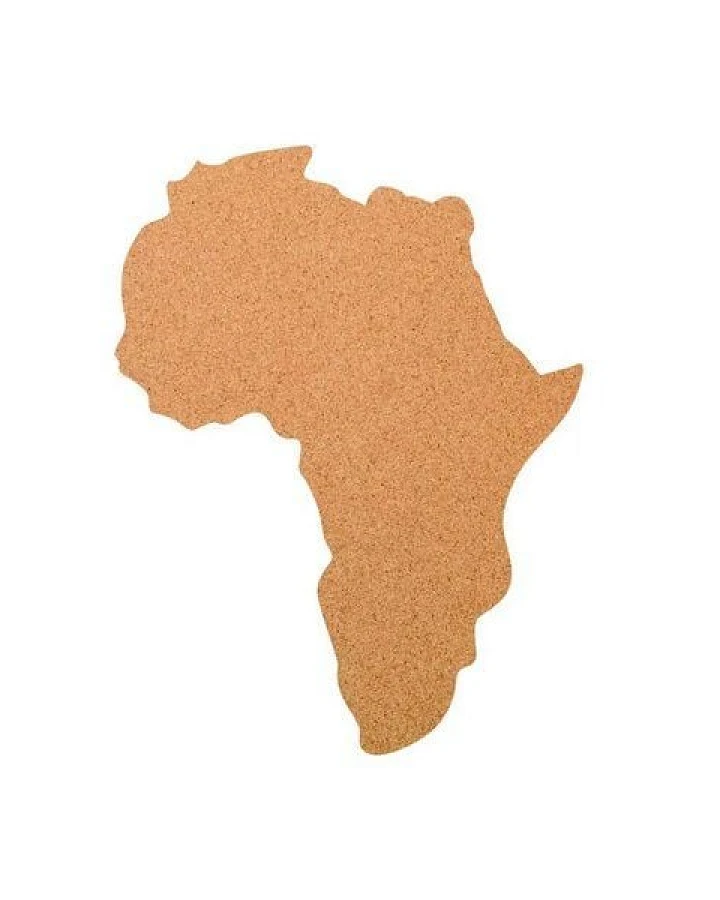 Kork-Deko Afrika als Pinnwand aus Kork XXL ca. 80x50 cm