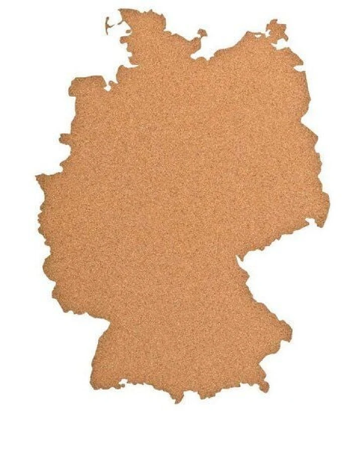 Kork-Deko Deutschland als Pinnwand aus Kork XXL ca. 70x50 cm