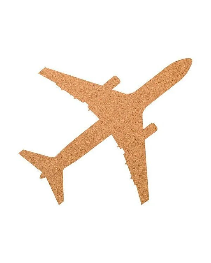 Kork-Deko Flugzeug als Pinnwand aus Kork XXL ca. 80x50 cm