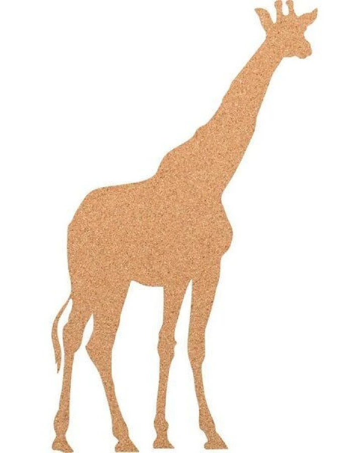 Kork-Deko Giraffe als Pinnwand aus Kork XXL ca. 80x50 cm