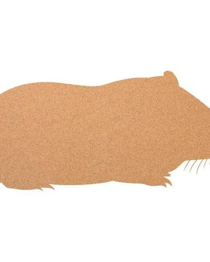 Kork-Deko Meerschwein als Pinnwand aus Kork XXL ca. 80x50 cm