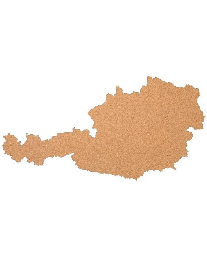 Kork-Deko Österreich als Pinnwand aus Kork XXL ca. 90x45 cm