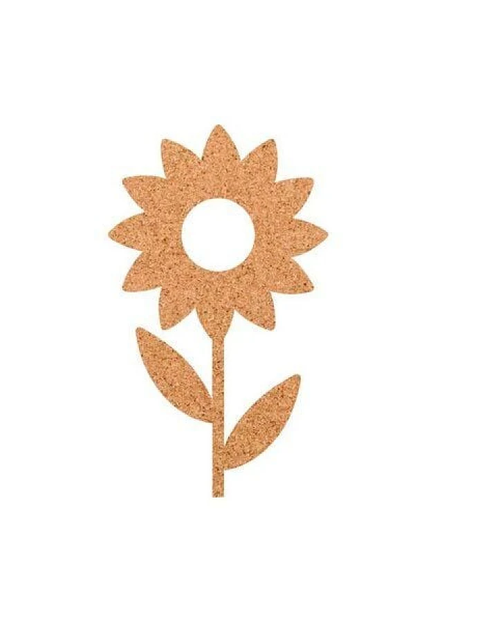 Kork-Deko Sonnenblume als Pinnwand aus Kork XXL ca. 80x50 cm