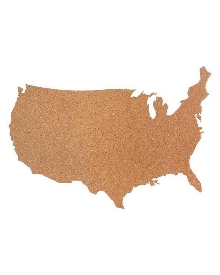 Kork-Deko USA als Pinnwand aus Kork XXL ca. 80x50 cm