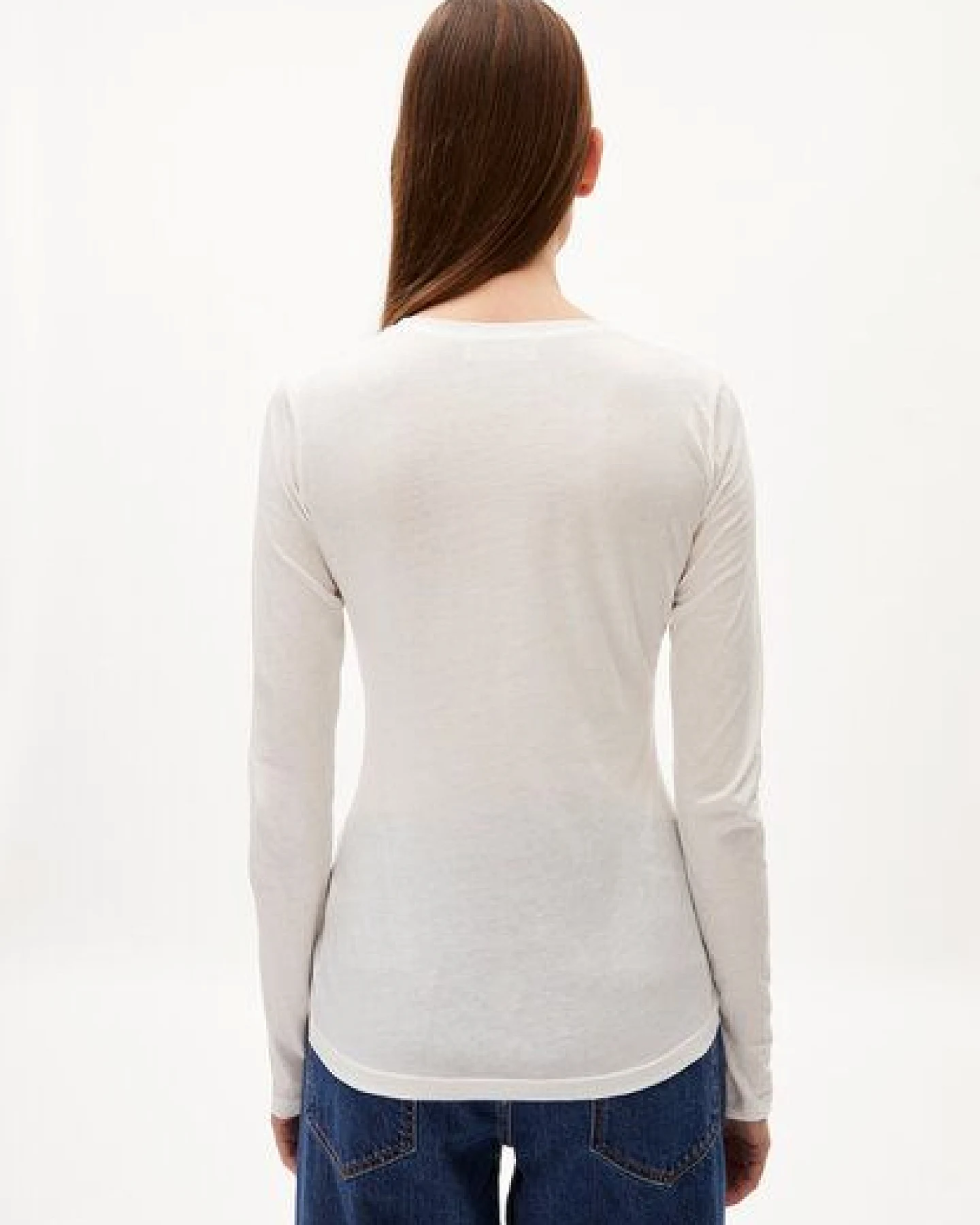 ARMEDANGELS ENRICCAA SOFT Damen Longsleeve Slim Fit aus Bio-Baumwolle – Ansicht 2