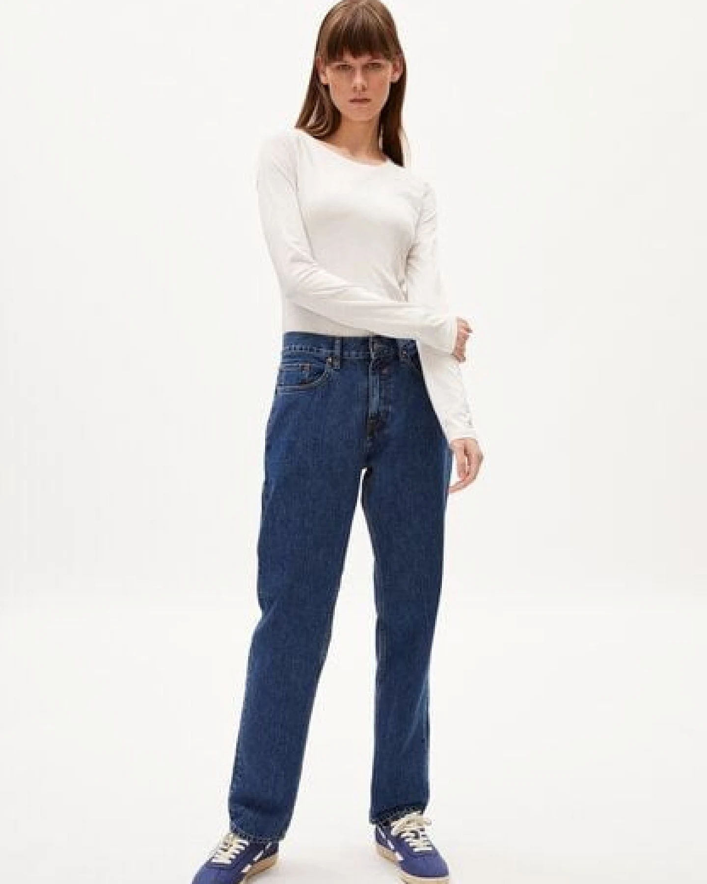 ARMEDANGELS ENRICCAA SOFT Damen Longsleeve Slim Fit aus Bio-Baumwolle – Ansicht 4