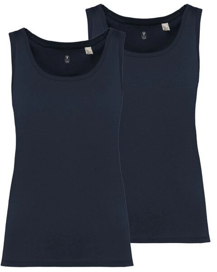 YTWOO 2er Pack Damen Tank Top aus 100% Bio-Baumwolle
