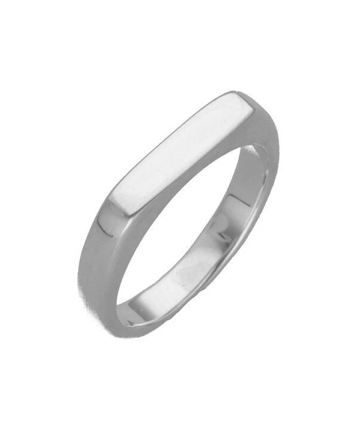 pakilia Ring "Rectangular para Grabar" #7,5