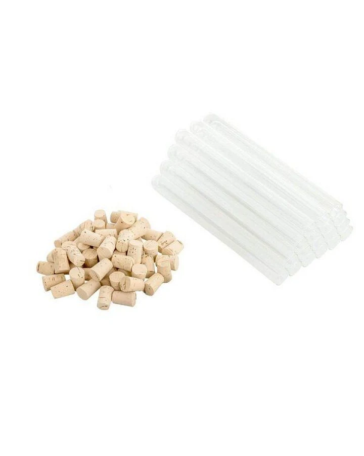 Kork-Deko Reagenzglas Set inkl. Korken - 25, 50, oder 100er Set