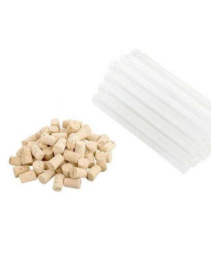 Kork-Deko Reagenzglas Set inkl. Korken - 25, 50, oder 100er Set