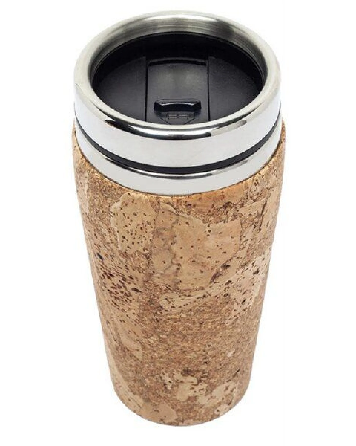 Kork-Deko Edelstahl Coffee To Go Thermo-Becher mit Kork-Mantel, 450ml – Ansicht 2