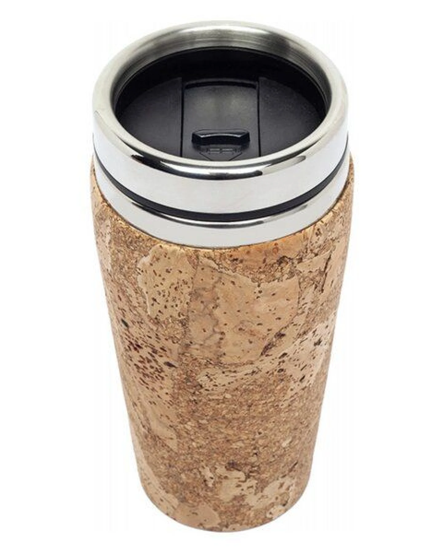 Kork-Deko Edelstahl Coffee To Go Thermo-Becher mit Kork-Mantel, 450ml – Ansicht 2