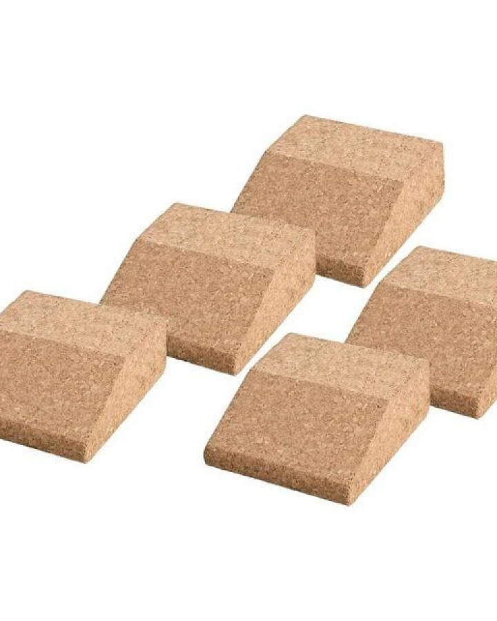 Kork-Deko 5er-Pack Türstopper / Türkeil aus Kork