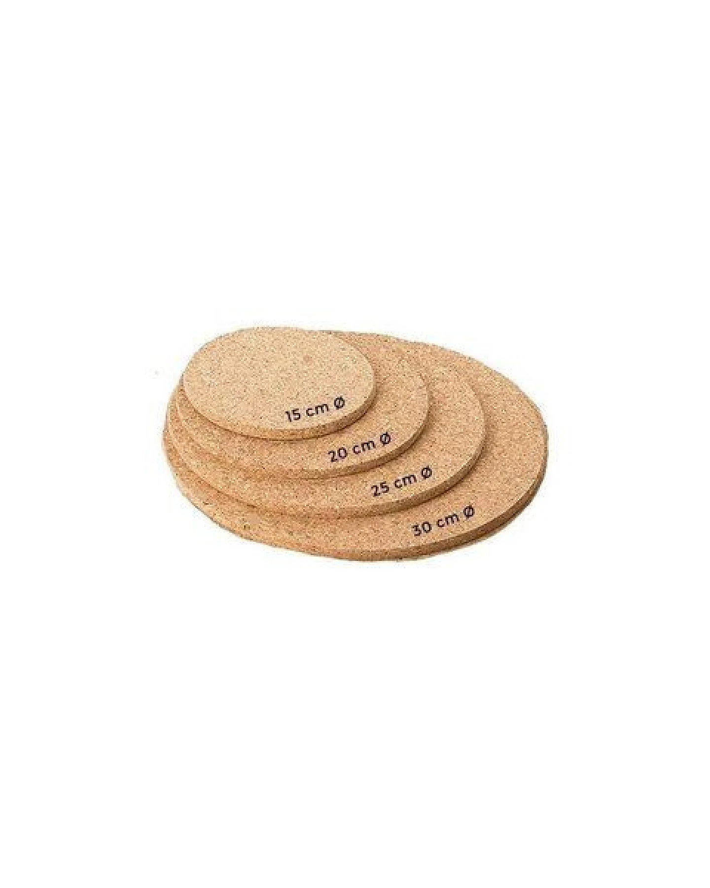 Kork-Deko 4er-Set Untersetzer mit verschiedenen Größen (15,20,25,30 cm) – Ansicht 3