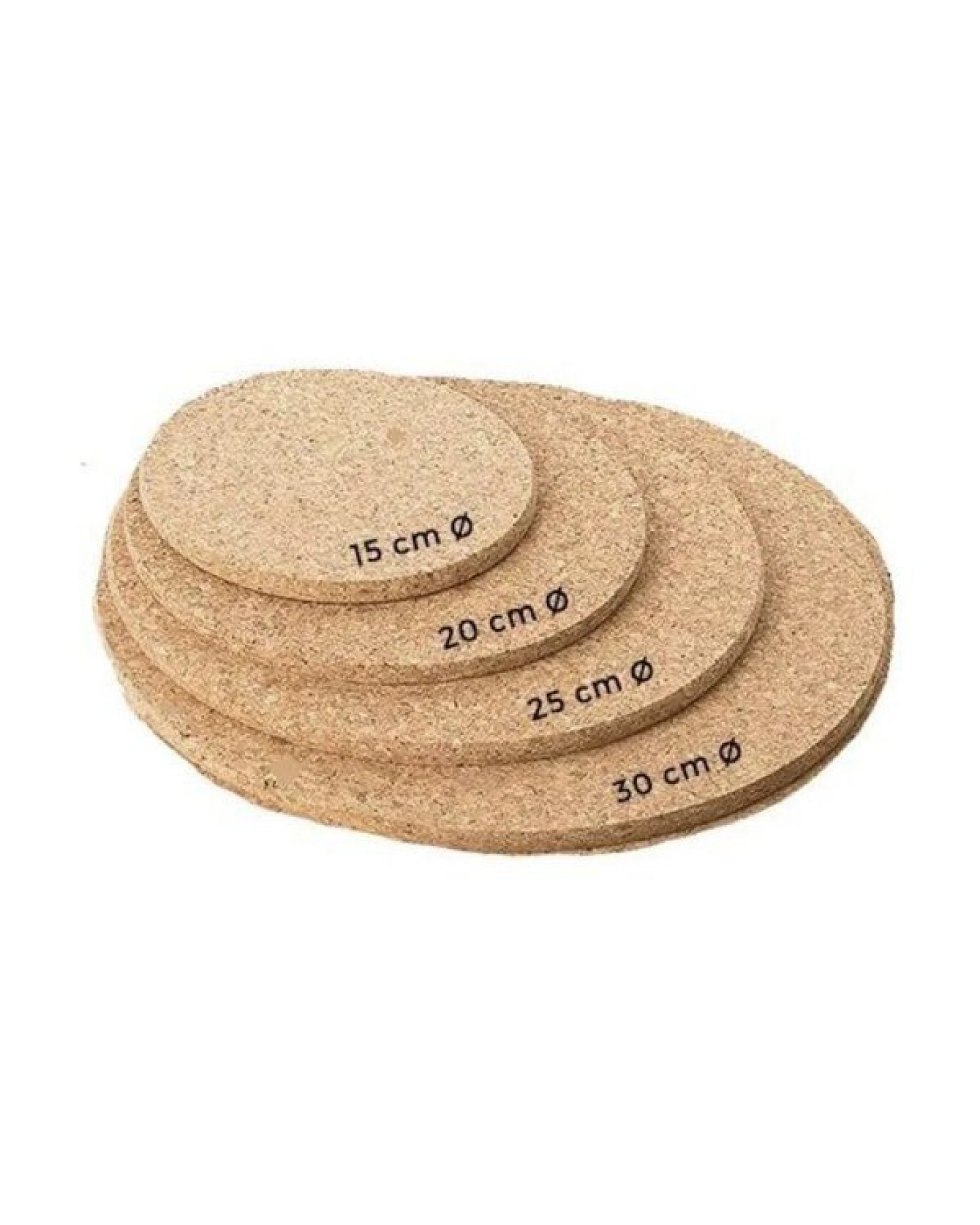 Kork-Deko 4er-Set Untersetzer mit verschiedenen Größen (15,20,25,30 cm) – Ansicht 3
