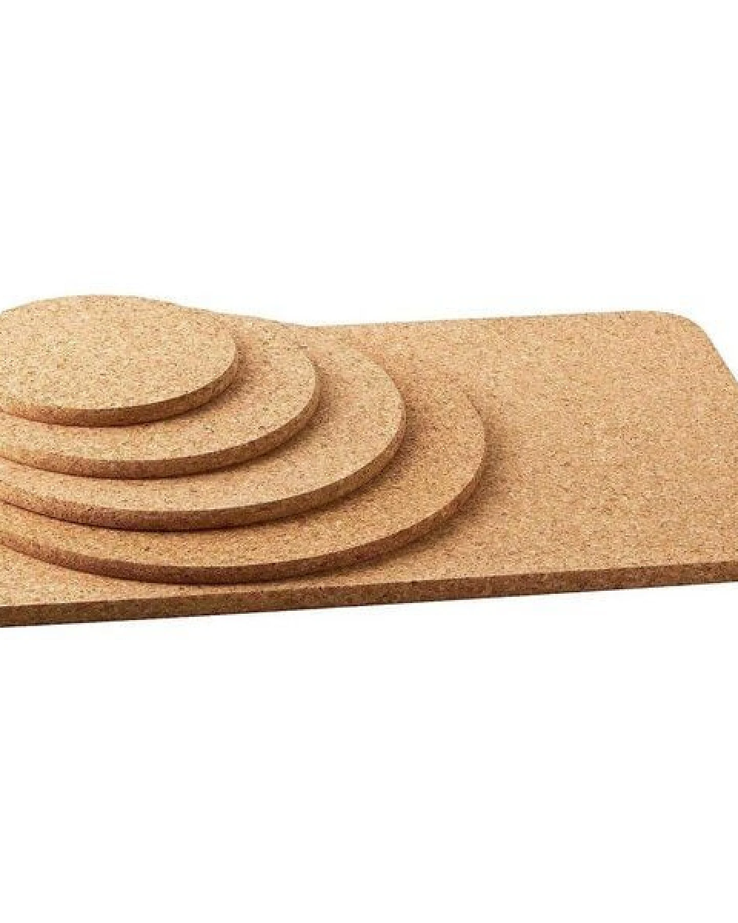 Kork-Deko 7er-Set Untersetzer 15, 20, 25, 30, 45x30 cm - Gläser + Pfannenschutz – Ansicht 4