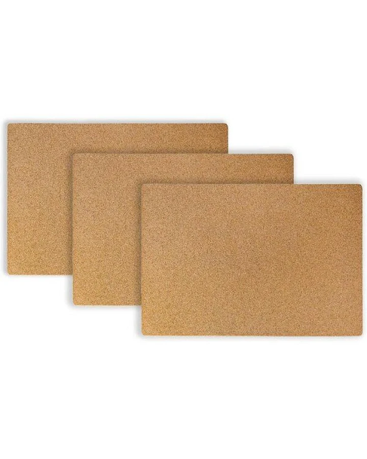 Kork-Deko 3er-Pack Kork Schreibtischunterlage - Büro, Homeoffice & Kinderzimmer