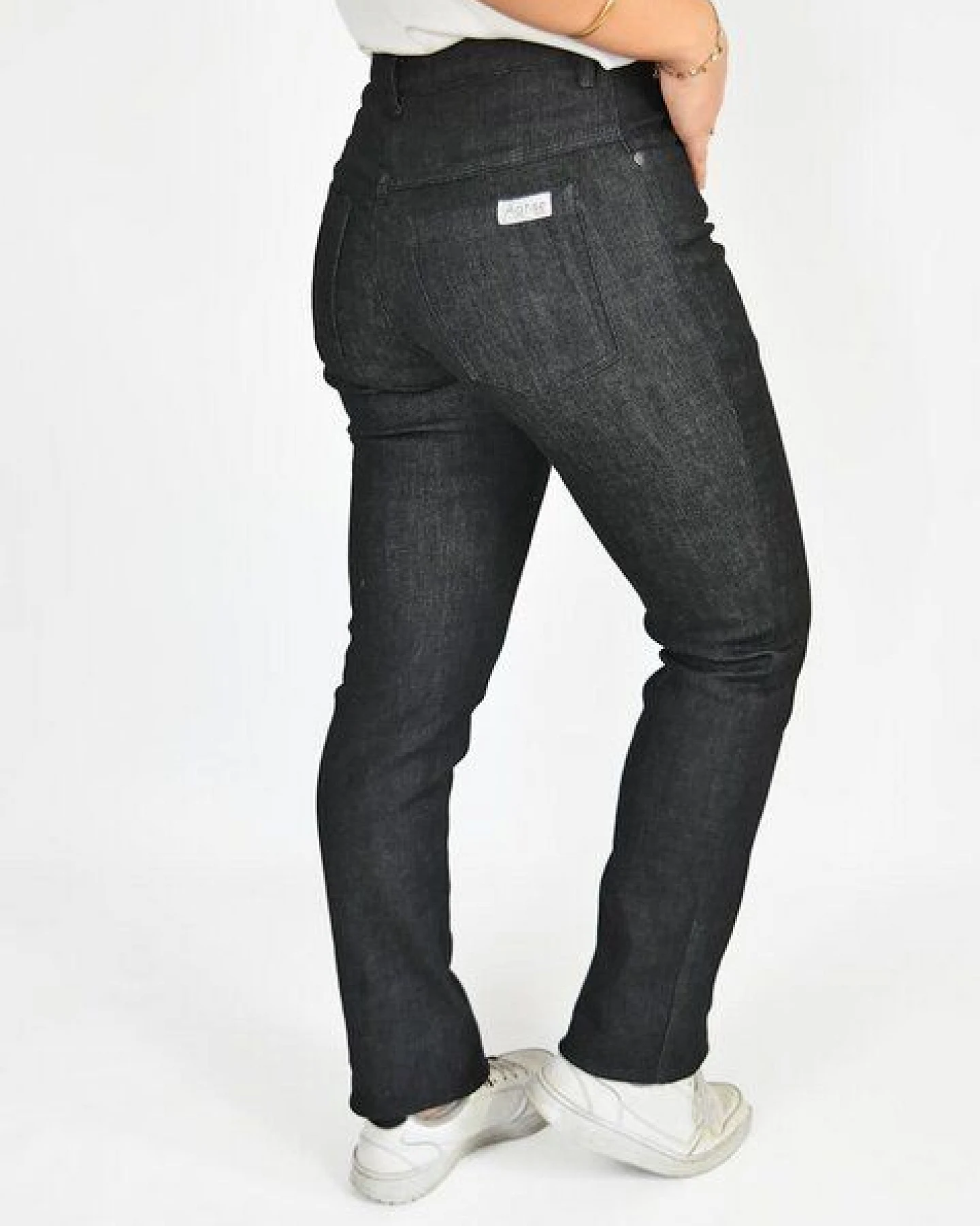 Damen Jeans Zilo Straight Mid-rise upgecycelte Baumwolle Aatise – Ansicht 2