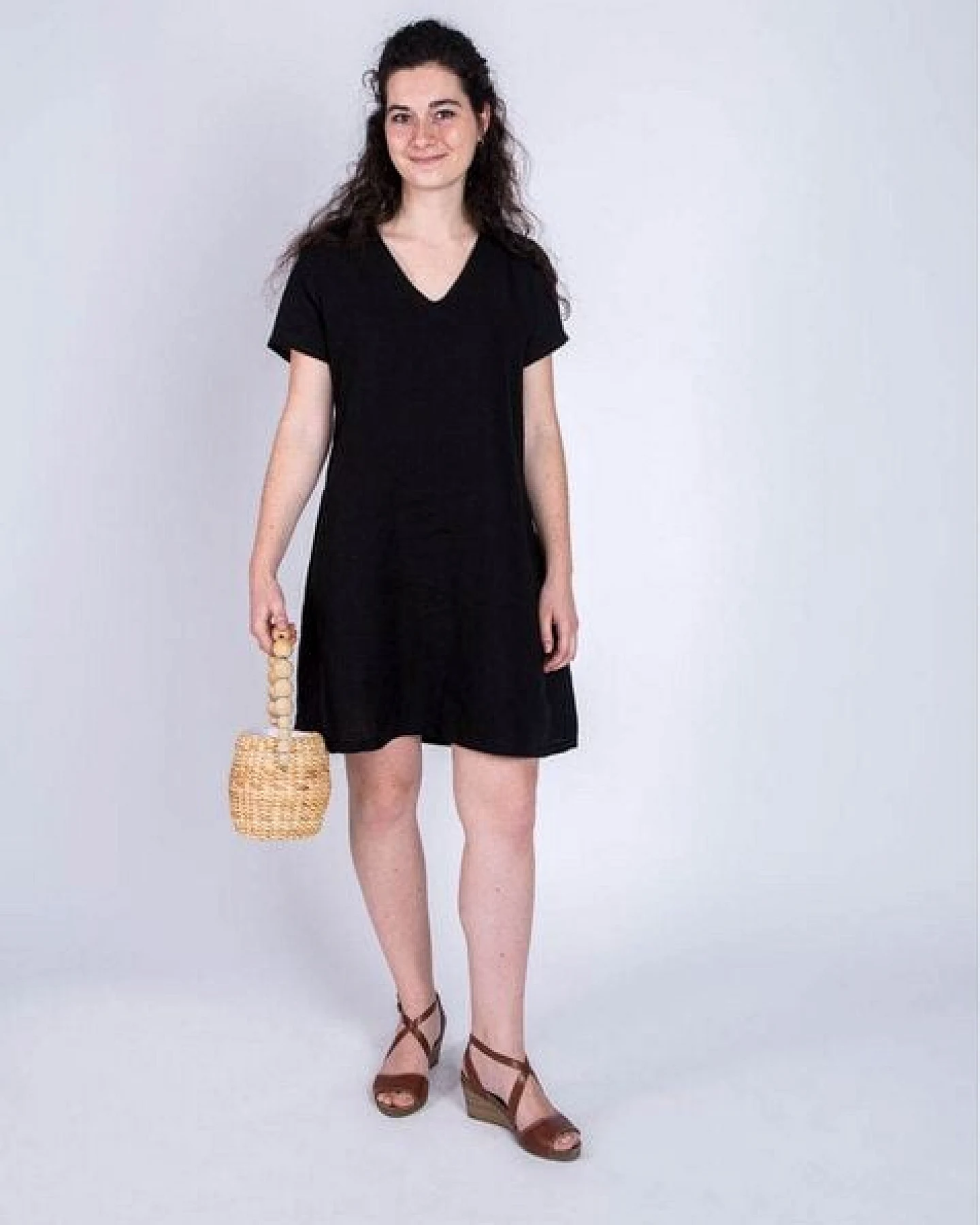 Aatise Shiftkleid kurzarm aus 100% Leinen Zelda – Ansicht 4