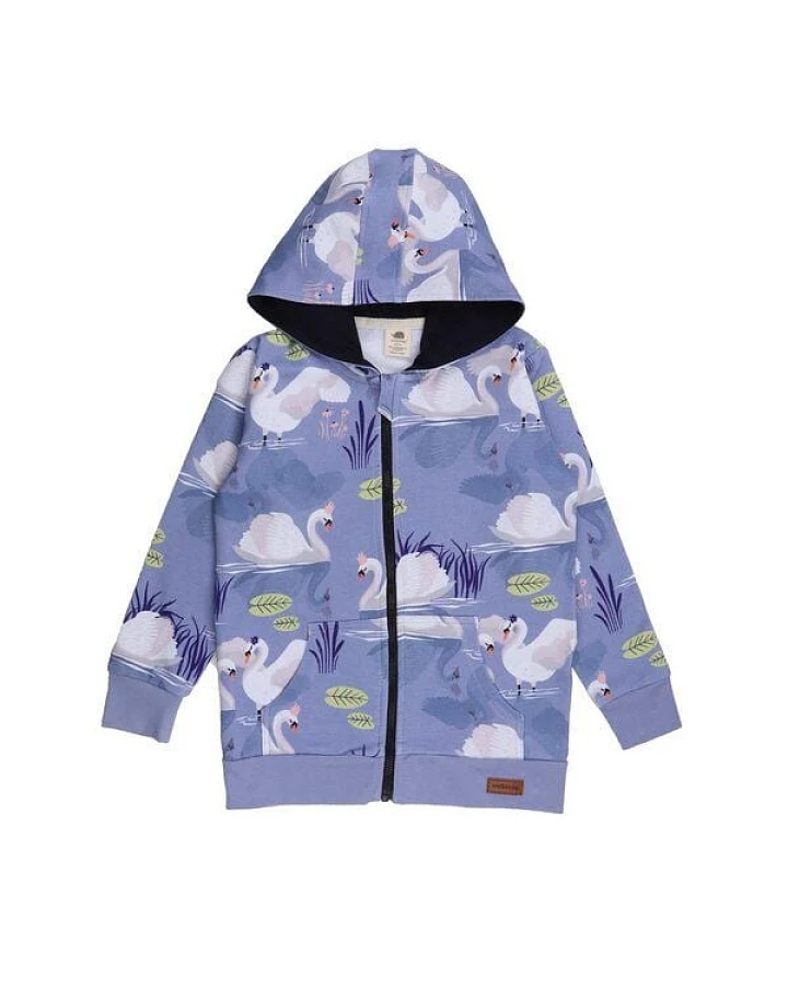 Baby Sweatjacke Lila aus GOTS-zertifizierter Bio-Baumwolle – Walkiddy