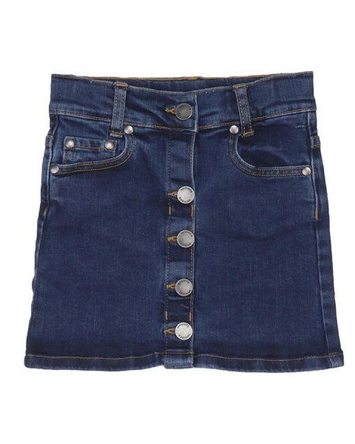 Jeans-Rock Dunkelblau Walkiddy Bio Baumwolle, GOTS-zertifiziert, elastisch, stilvoll, allergikerfreundlich, langlebig, Baby/Kleinkind.