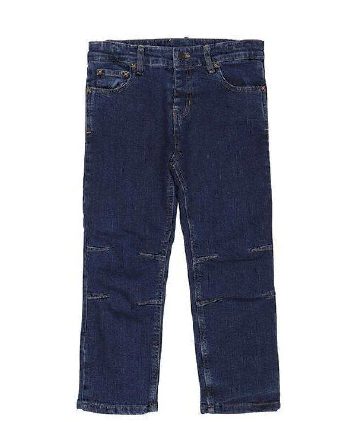 Babyjeans dunkelblau GOTS-zertifiziert aus Bio-Baumwolle mit Elasthan – Walkiddy, weicher Denim, bequemer Sitz & kindgerechter Schnitt