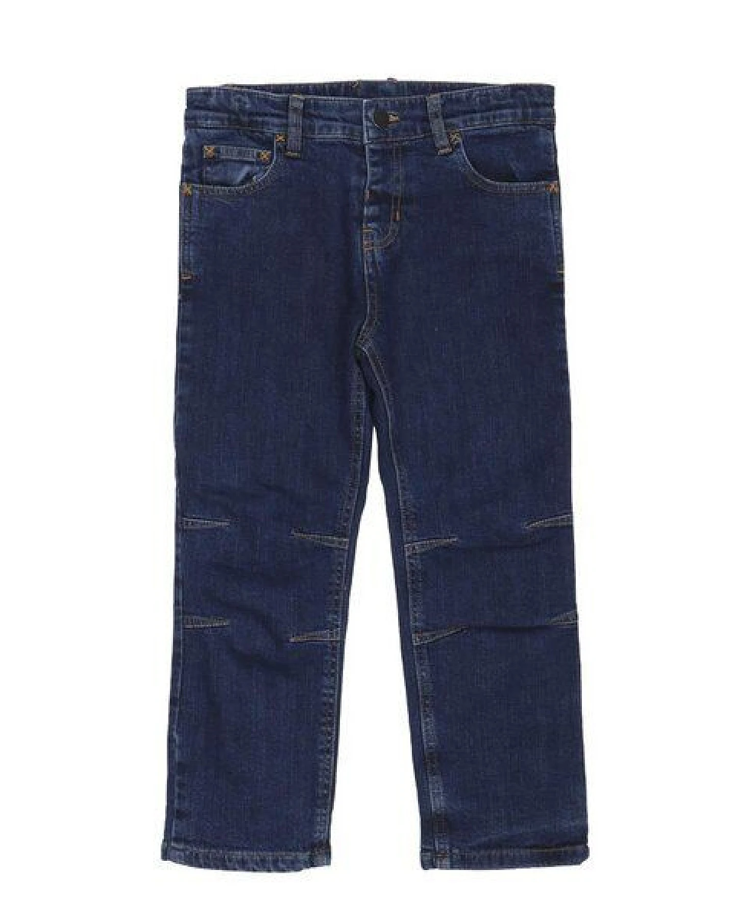 Babyjeans dunkelblau GOTS-zertifiziert aus Bio-Baumwolle mit Elasthan – Walkiddy, weicher Denim, bequemer Sitz & kindgerechter Schnitt – Ansicht 2