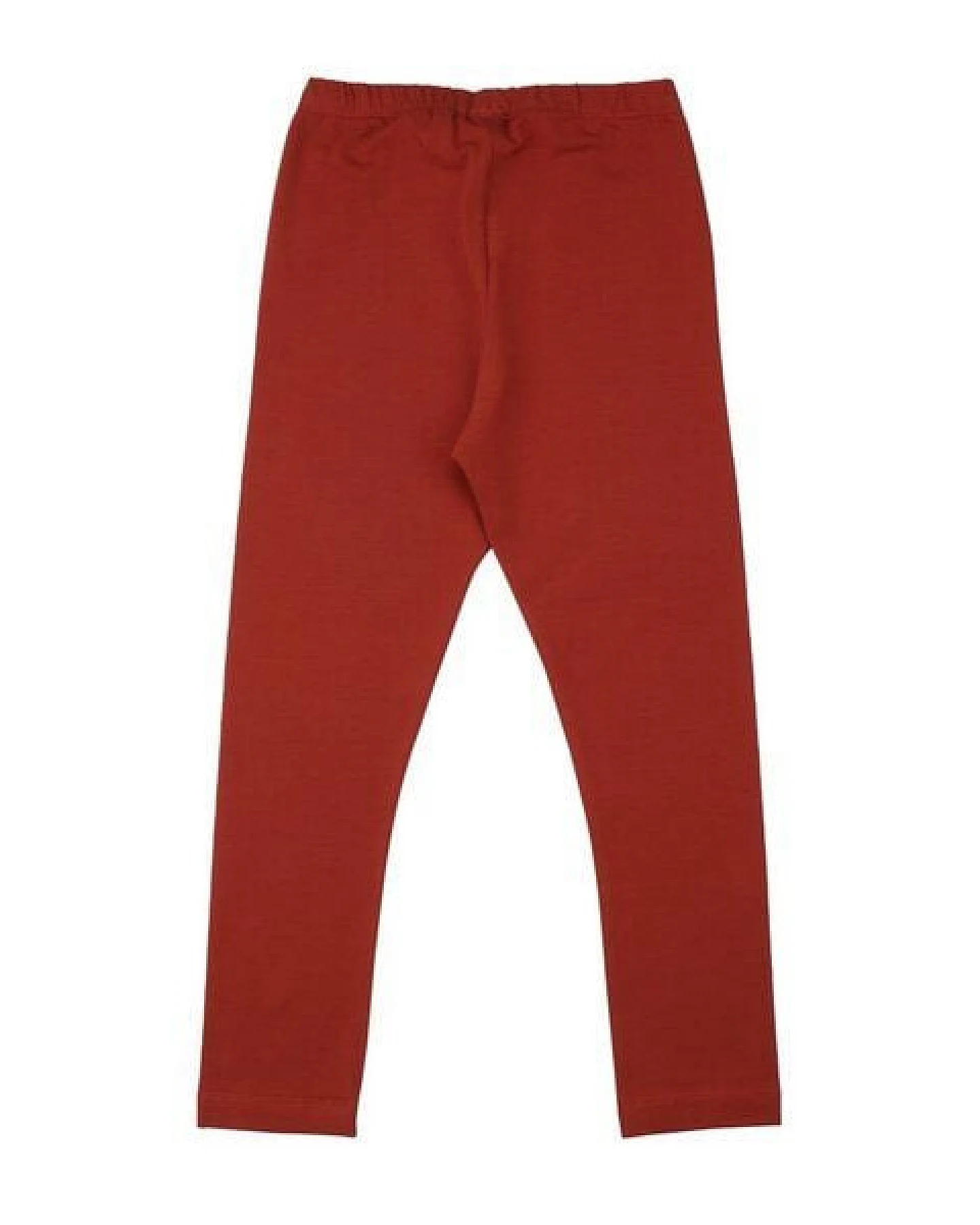 Kinder Leggings GOTS zertifiziert – Rostrot, elastischer Bund, weich & bequem – Ansicht 3