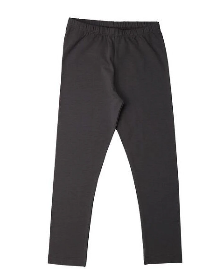 Kleinkinder Leggings GOTS-zertifiziert aus Bio-Baumwolle anthrazit (Gr. 98–116) – Walkiddy