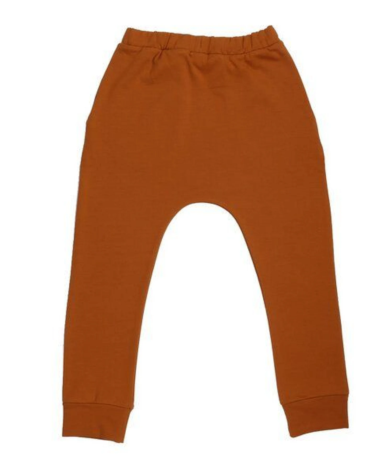 Kinder Jogger GOTS zertifiziert, terracotta, Kordelbund, Bio-Baumwolle, weich & bequem – Walkiddy – Ansicht 3