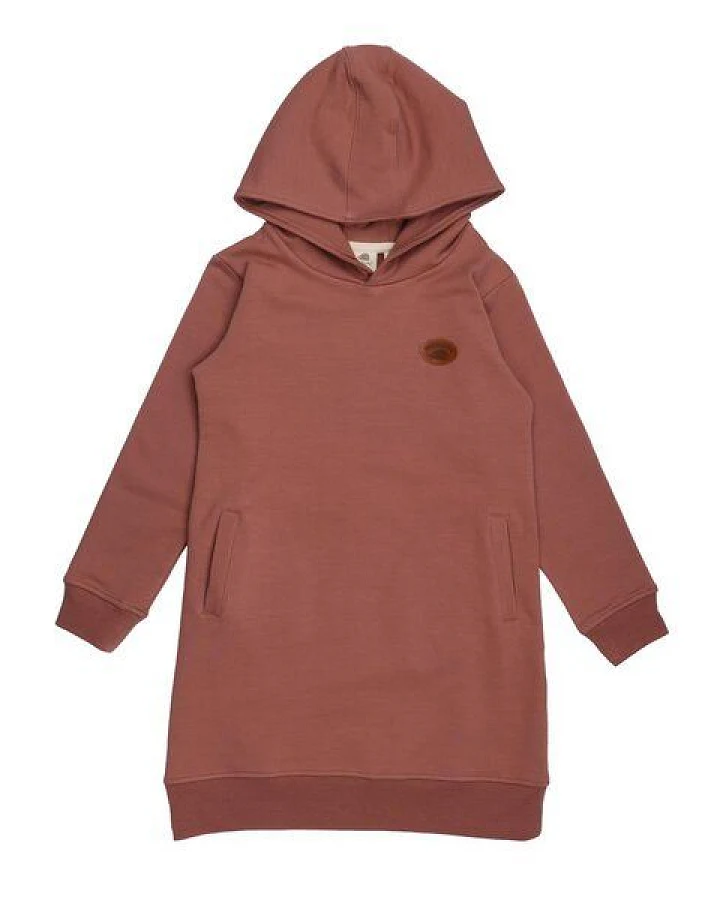 Langarmkleid Bio-Baumwolle Rose Pink Walkiddy umweltfreundlich & stilvoll für Kinder