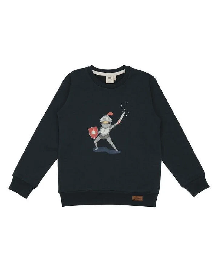 Baby Sweatshirt GOTS zertifiziert – Dunkelgrün mit Motiv, weich & bequem