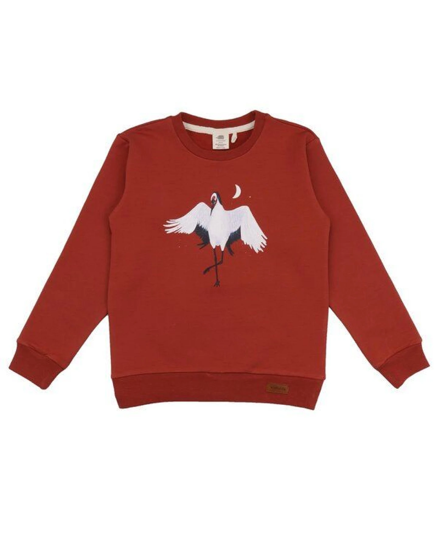 Baby-Langarmshirt Bio-Baumwolle Tanzende Kraniche Rot von Walkiddy – Ansicht 2