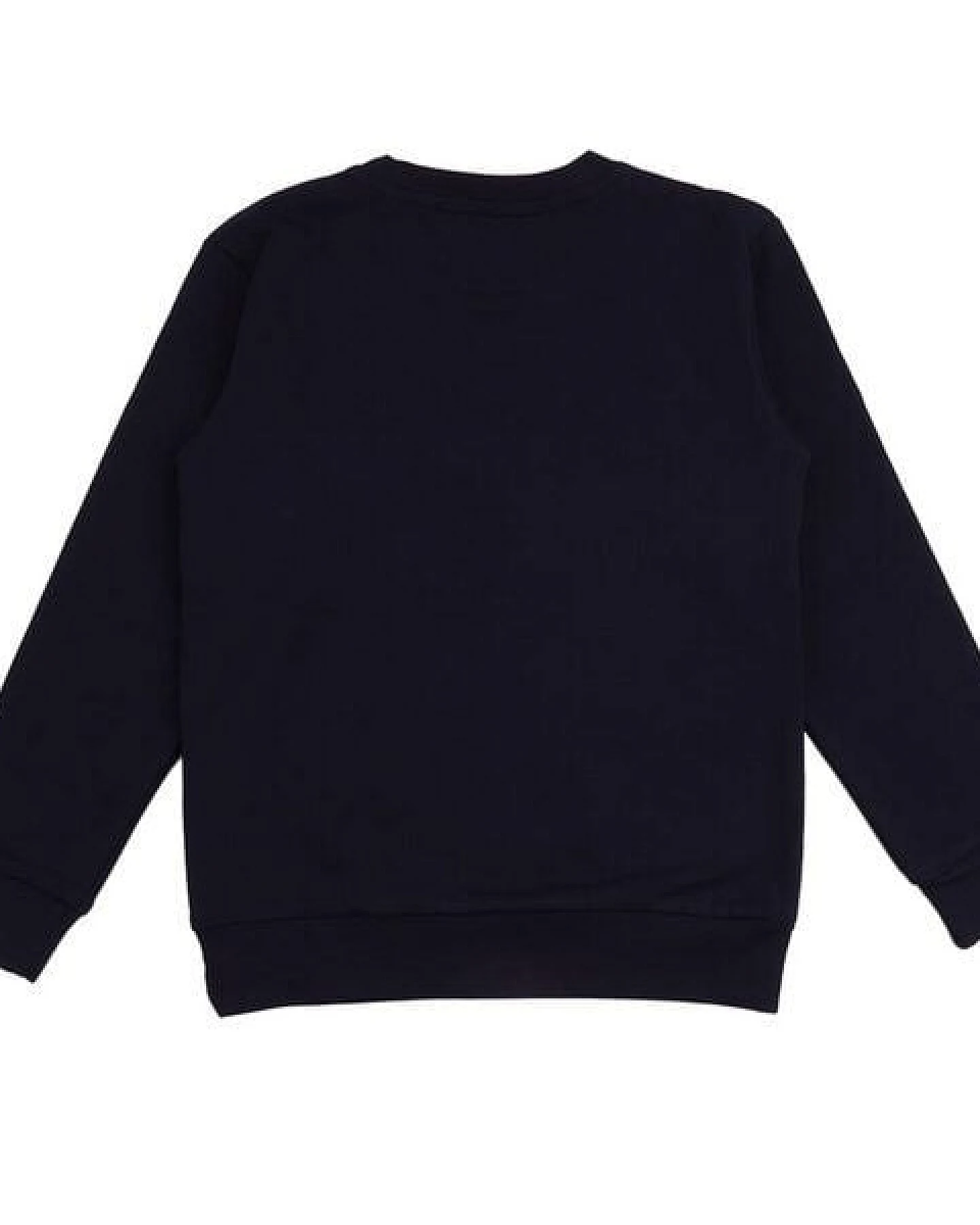 Baby Sweatshirt GOTS zertifiziert – 95% Bio-Baumwolle, Dunkelblau mit Wolfmotiv, weich & bequem, wärmend – Ansicht 3