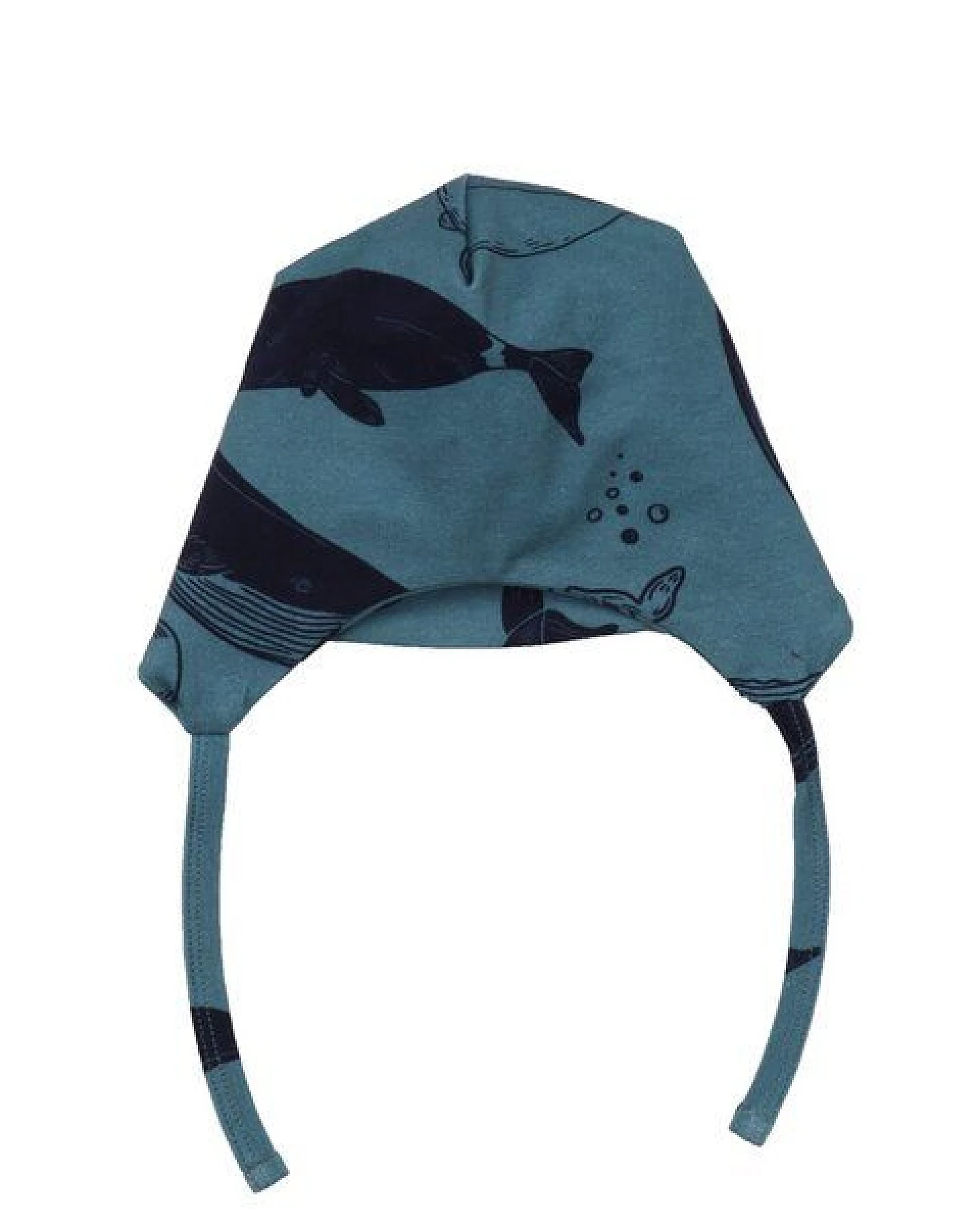 Mütze Baby Dunkelblau Bio-Baumwolle Whale Walkiddy GOTS-zertifiziert Nachhaltig umweltfreundlich Elasthan Komfort Stil Tierschutz – Ansicht 2