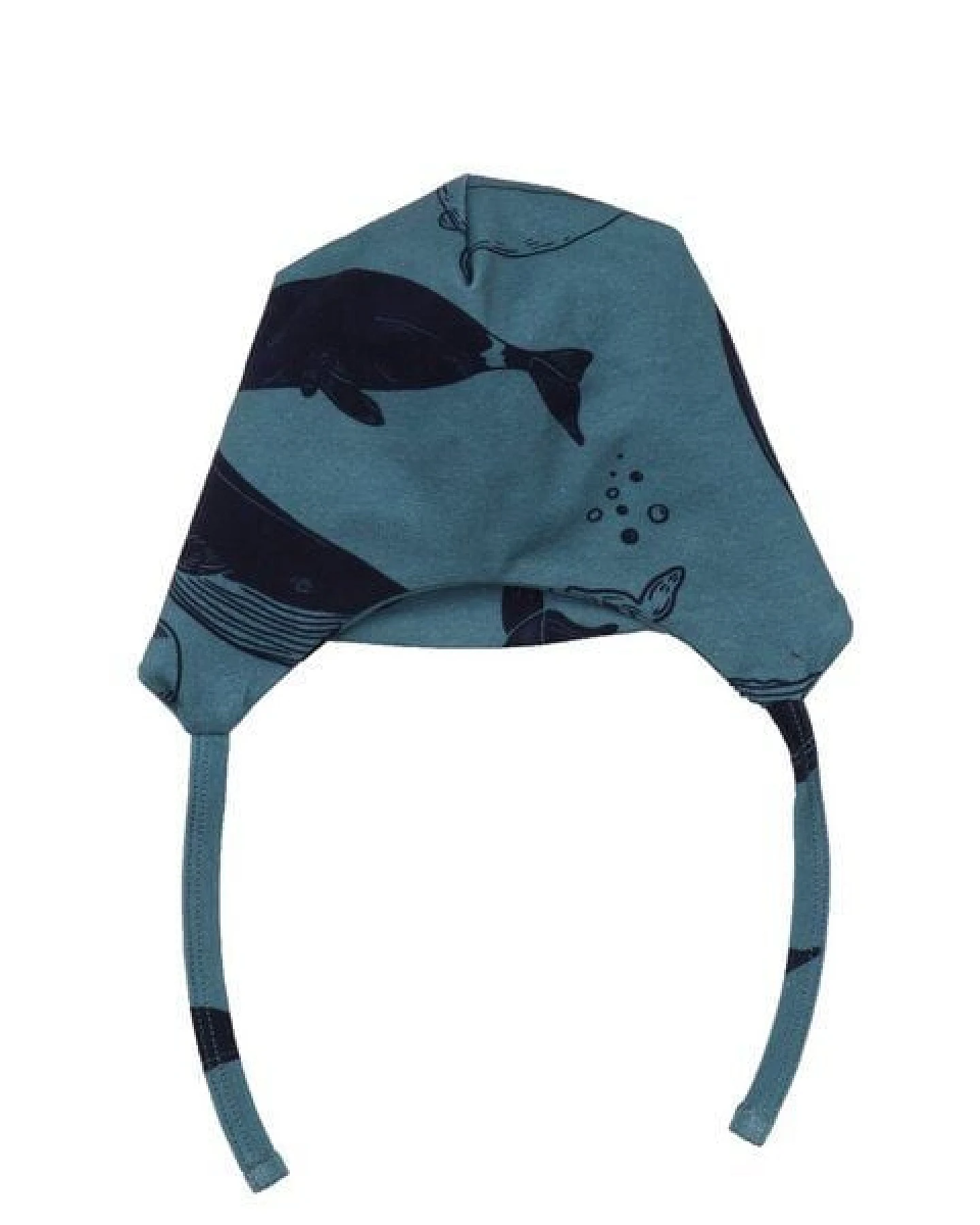 Mütze Baby Dunkelblau Bio-Baumwolle Whale Walkiddy GOTS-zertifiziert Nachhaltig umweltfreundlich Elasthan Komfort Stil Tierschutz – Ansicht 2