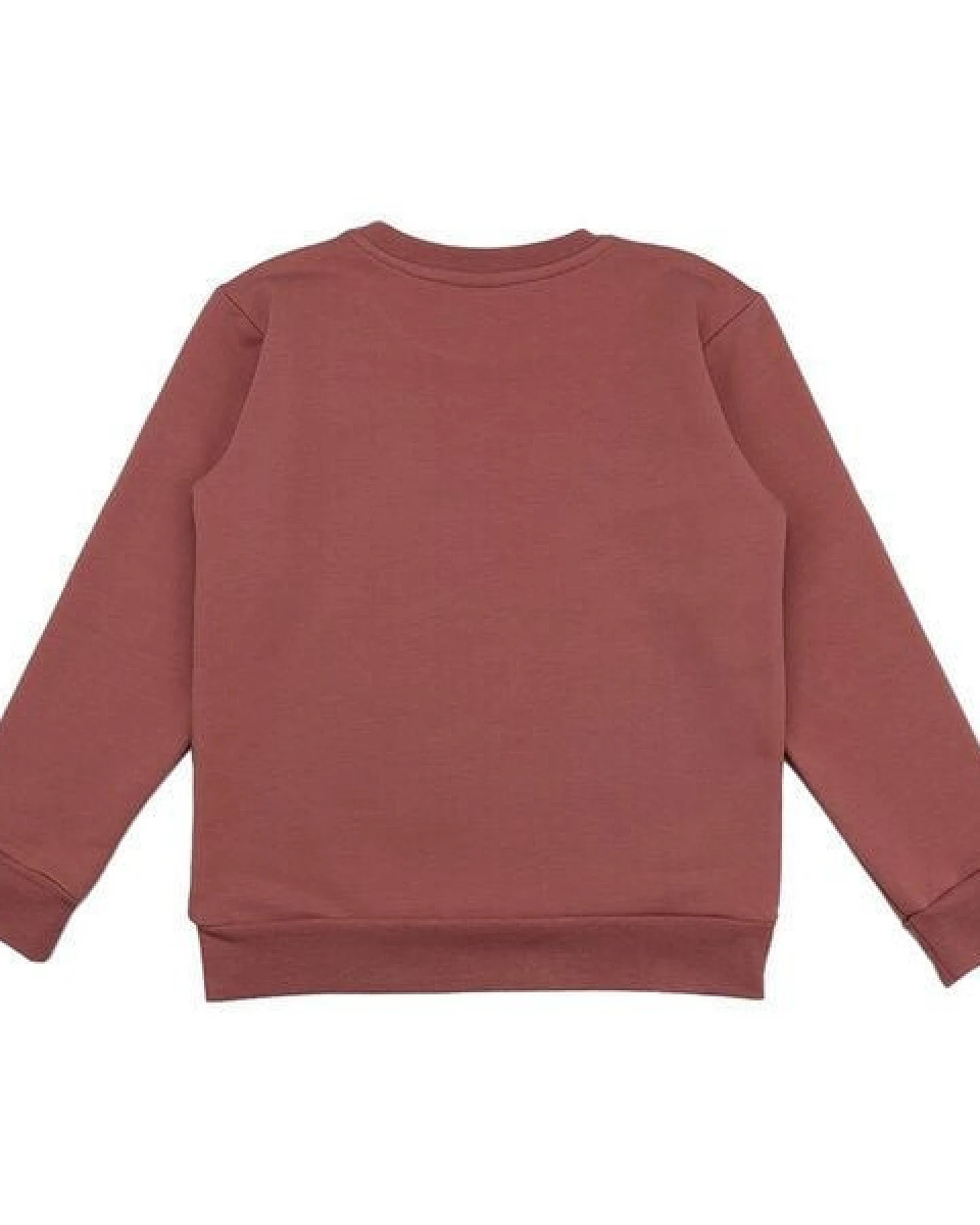 Baby Sweatshirt GOTS zertifiziert – 95% Bio-Baumwolle, Altrosa mit Pferde-Motiv, weich & bequem – Ansicht 3