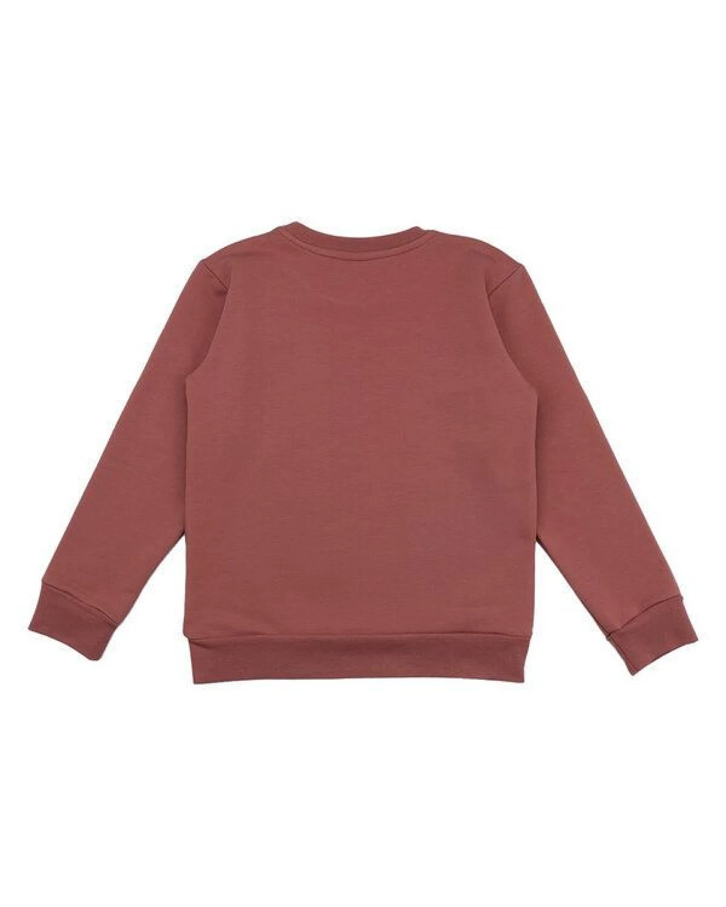 Baby Sweatshirt GOTS zertifiziert – 95% Bio-Baumwolle, Altrosa mit Pferde-Motiv, weich & bequem – Ansicht 3