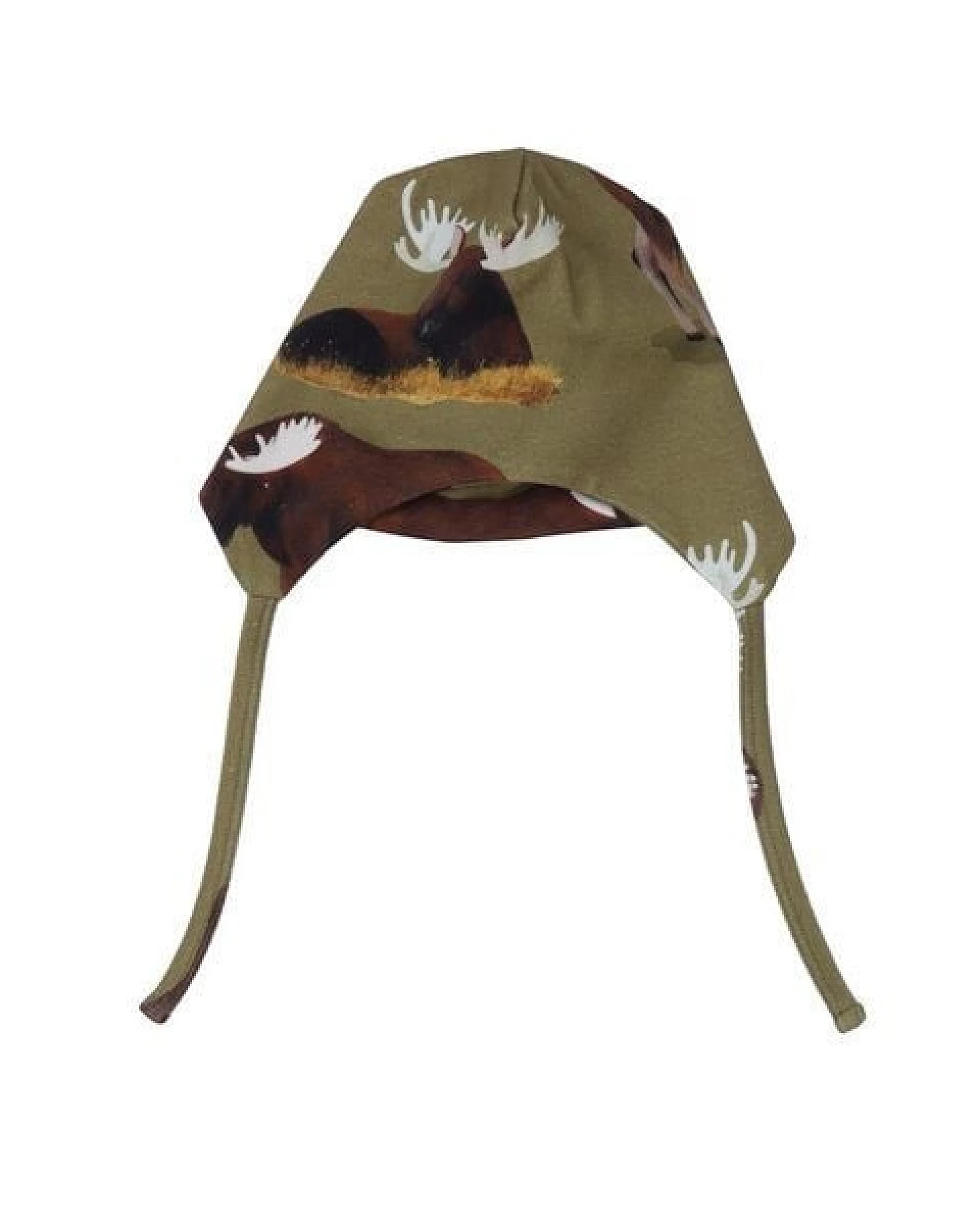 Babymütze Bio Baumwolle Walkiddy, Grün, Majestic Mooses, GOTS-zertifiziert, nachhaltige Materialien, umweltfreundlich, hautfreundlich, elastisch und bequem – Ansicht 2