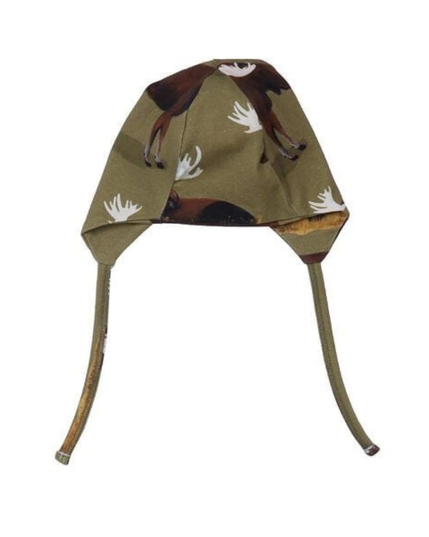 Babymütze Bio Baumwolle Walkiddy, Grün, Majestic Mooses, GOTS-zertifiziert, nachhaltige Materialien, umweltfreundlich, hautfreundlich, elastisch und bequem – Ansicht 3