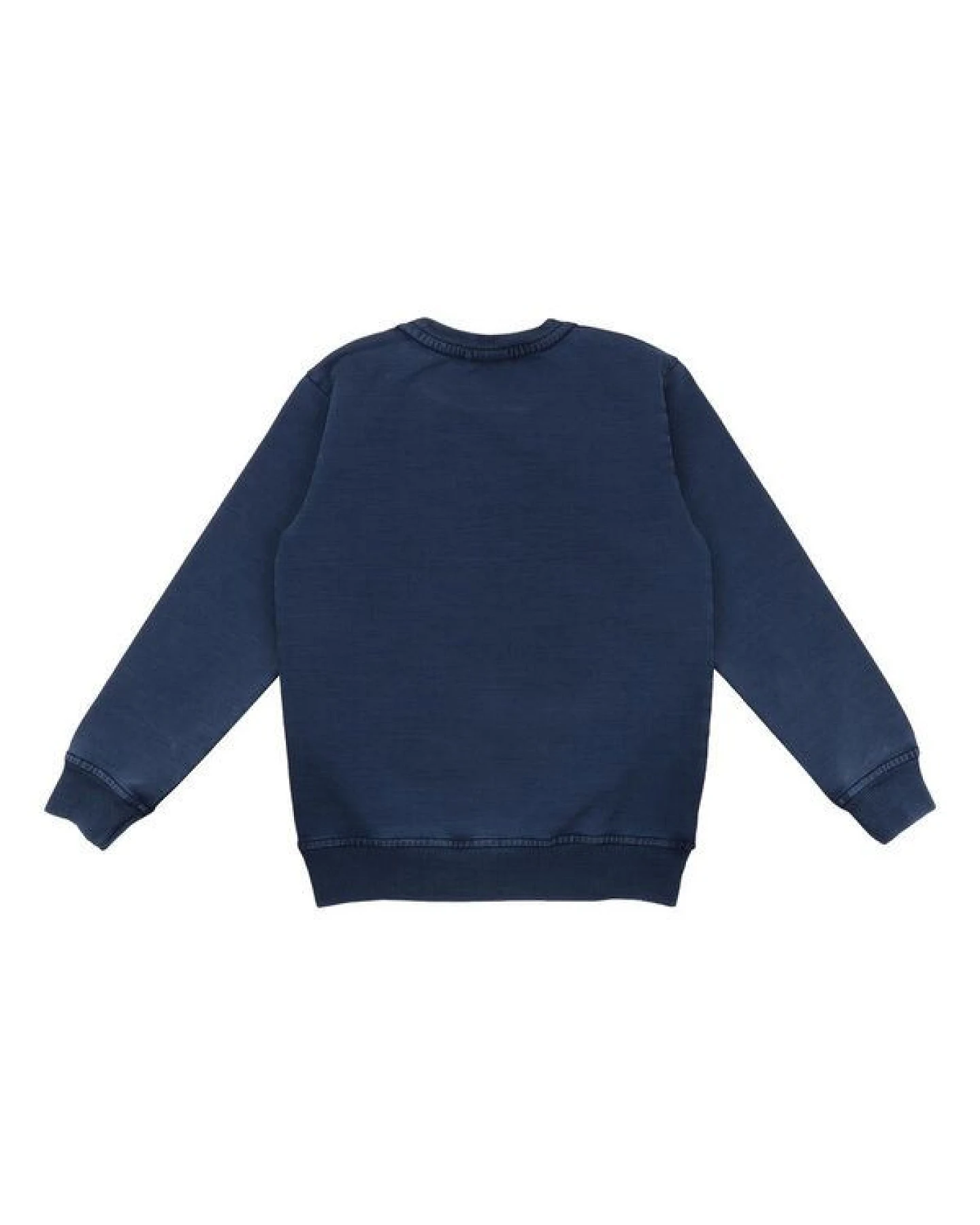 Baby Langarmshirt GOTS zertifiziert, dunkelblau, Bio-Baumwolle, weich & bequem – Walkiddy – Ansicht 3