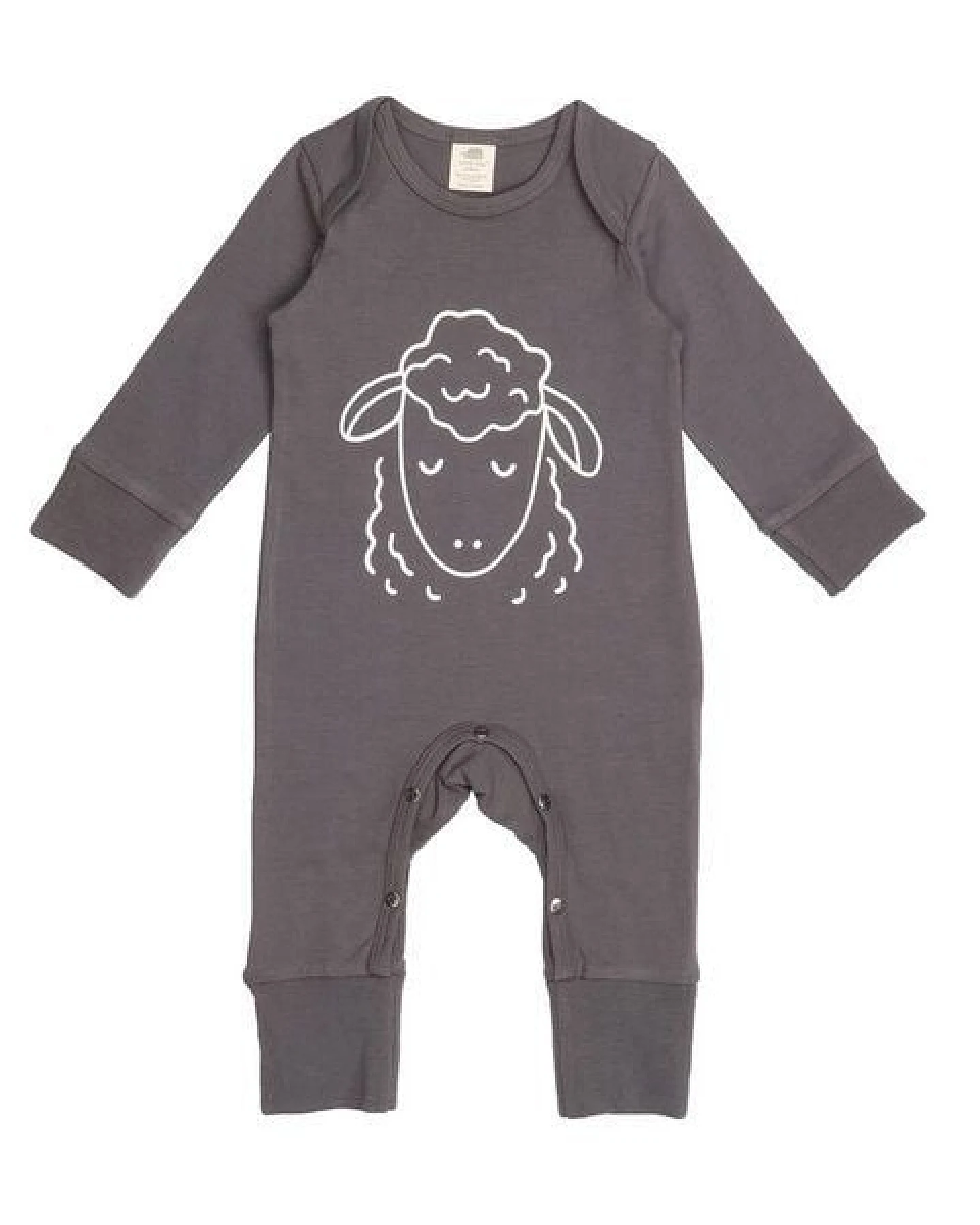 Baby Strampler GOTS-zertifiziert aus Bio-Baumwolle grau – elastisch & weich für empfindliche Haut, Walkiddy – Ansicht 2