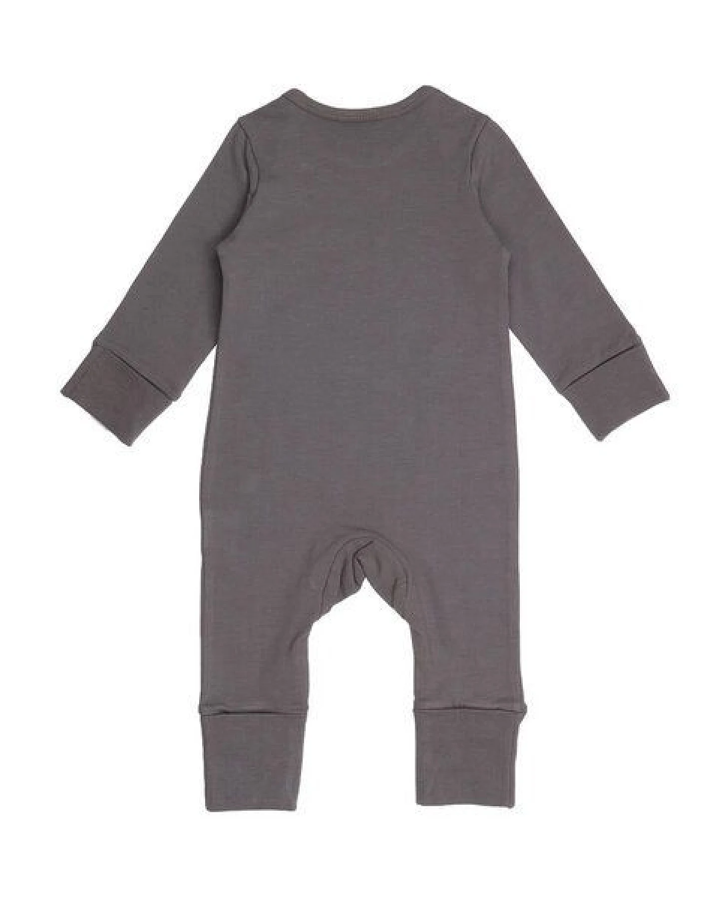Baby Strampler GOTS-zertifiziert aus Bio-Baumwolle grau – elastisch & weich für empfindliche Haut, Walkiddy – Ansicht 3