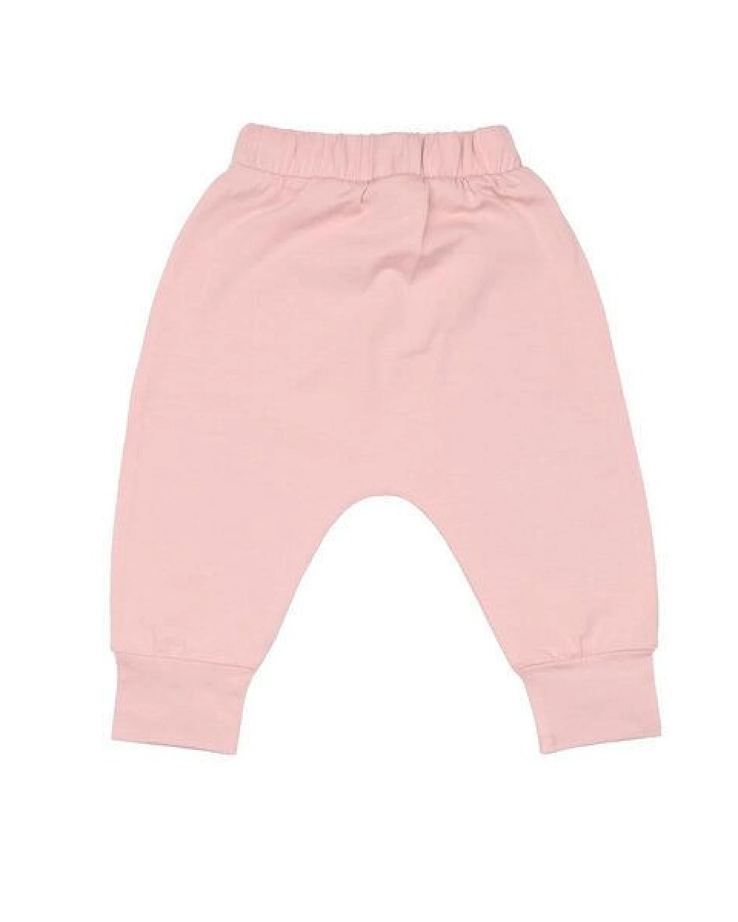 Baby Frotteehose GOTS-zertifiziert aus Bio-Baumwolle rosa mit Kordelbund – Walkiddy – Ansicht 3