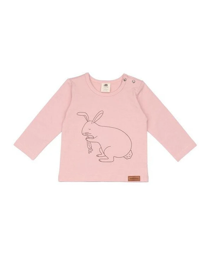 Langarmshirt Baby Bio-Baumwolle Rosa – weicher Jersey von Walkiddy, hautfreundlich, vegan & fair produziert – nachhaltige, hautfreundliche & langlebige Qualität von Walkiddy